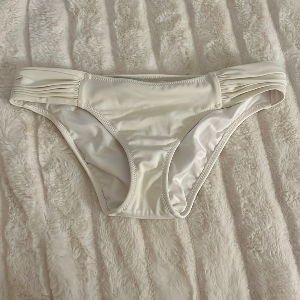 White bikini bottoms